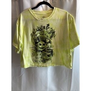 Nightmare Before Christmas Tee Shirt  Jack & Sally Tye Dye Disney Sz L